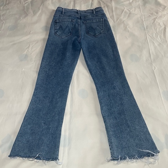 MOTHER- The Hustler Ankle Fray Flared Jeans In Shaking Things Up Size 23 - Picture 5 of 10